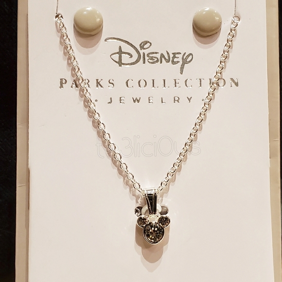 DISNEY SILVER MICKEY ICON SWAROVSKI NECKLACE - Picture 4 of 4